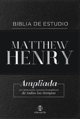 Biblia RVR 1977 de Estudio Matthew Henry Piel Negro