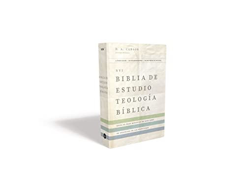 Biblia NVI de Estudio Teología Bíblica Tapa Dura Interior a Cuatro Colores