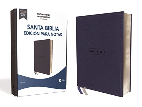 Biblia NVI Edición para Notas Piel Azul Marino