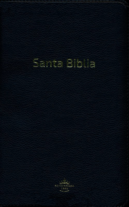 Biblia RVR 1960 Letra Grande Negro con Cierre