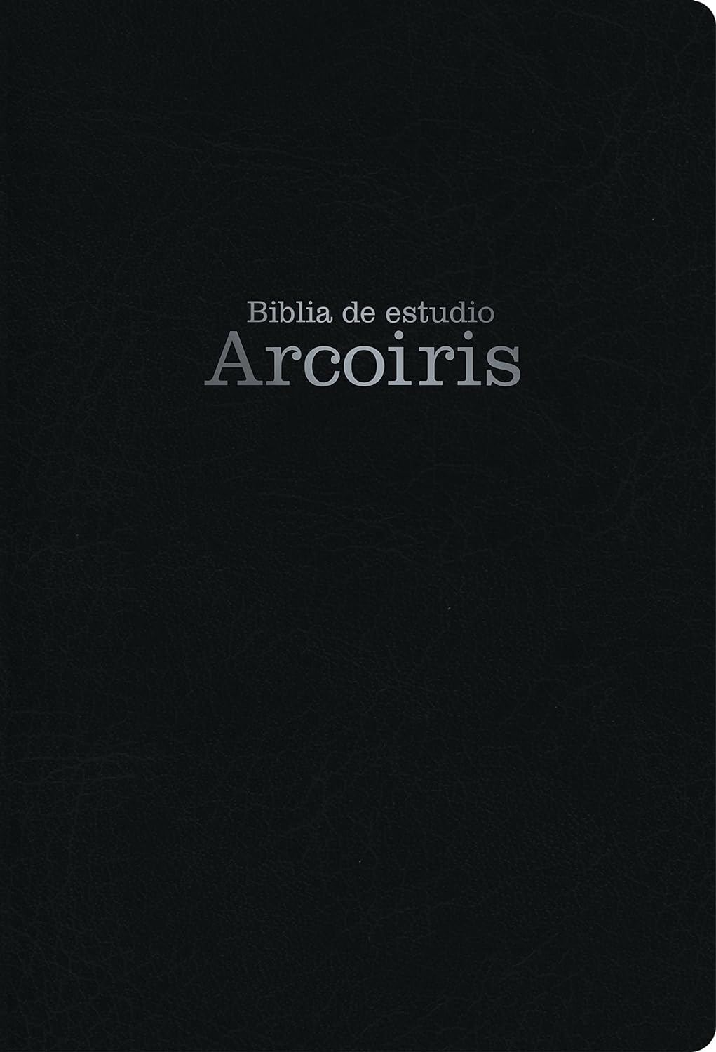 Biblia RVR 1960 de Estudio Arco Iris Negro Símil Piel