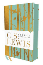 Cargar imagen en el visor de la galería, Biblia RVR 1977 Reflexiones de C.S. Lewis Turquesa Símil Piel
