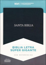 Cargar imagen en el visor de la galería, Biblia NVI Letra Súper Gigante Piel Negro con Índice
