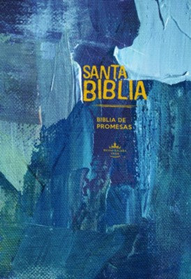 Biblia RVR 1960 de Promesas Letra Gigante Azul Rústica