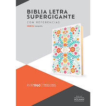 Cargar imagen en el visor de la galería, Biblia RVR 1960 Súper Gigante Floreada Símil Piel
