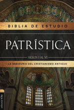 Cargar imagen en el visor de la galería, Biblia RVR 1977 de Estudio Patrística Café Símil Piel
