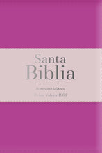 Cargar imagen en el visor de la galería, Biblia RVR 1960 Letra Súper Gigante Tricolor Fucsia Palo Rosa Fucsia con Cierre con Índice
