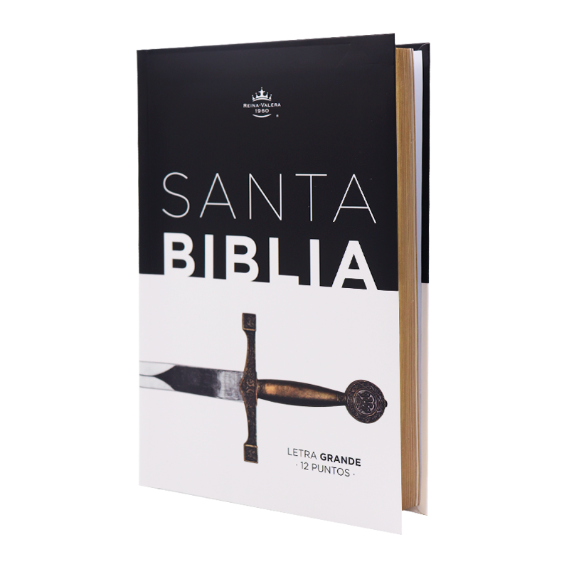 Biblia RVR 1960 Letra Grande Tamaño Manual Tapa Flex Espada