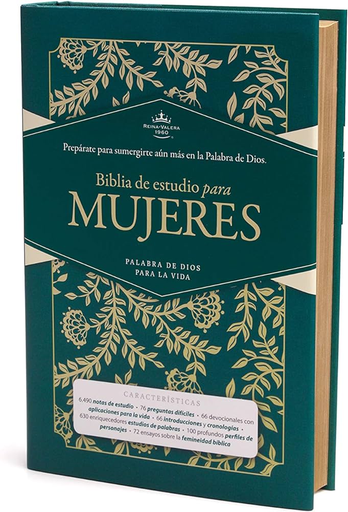 Biblia RVR 1960 de Estudio para Mujeres Tela Verde