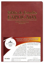 Cargar imagen en el visor de la galería, Biblia RVR 1960 de Estudio Explicada Marrón
