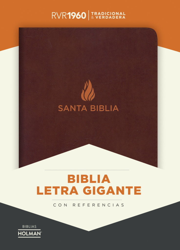 Biblia RVR 1960 Letra Gigante Piel Fabricada Marrón