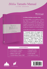 Cargar imagen en el visor de la galería, Biblia RVR 1960 Letra Grande Tamaño Manual Tricolor Fucsia Palo Rosa Fucsia con Cierre con Índice
