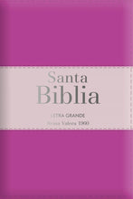 Cargar imagen en el visor de la galería, Biblia RVR 1960 Letra Grande Tamaño Manual Tricolor Fucsia Palo Rosa Fucsia con Cierre con Índice
