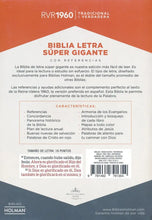 Cargar imagen en el visor de la galería, Biblia RVR 1960 Letra Súper Gigante Marrón Piel Fabricada con Índice
