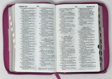 Cargar imagen en el visor de la galería, Biblia RVR 1960 Letra Grande Tamaño Manual Tricolor Fucsia Palo Rosa Fucsia con Cierre con Índice
