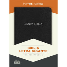 Cargar imagen en el visor de la galería, Biblia RVR 1960 Letra Gigante Piel Negro
