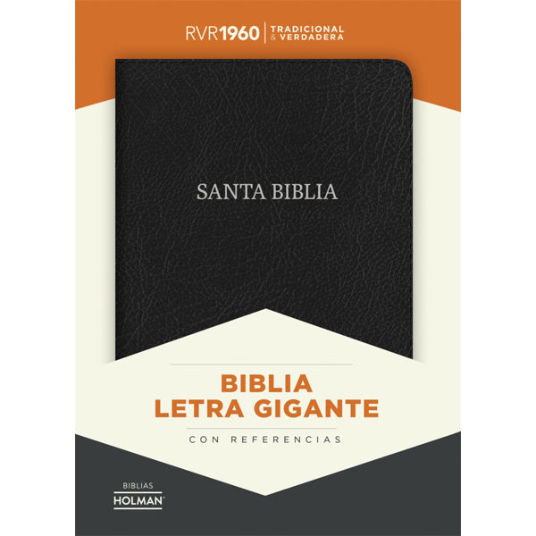 Biblia RVR 1960 Letra Gigante Piel Negro