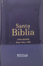 Cargar imagen en el visor de la galería, Biblia RVR 1960 Letra Grande Tamaño Manual Lila con Cierre con Índice
