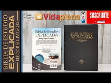 Cargar y reproducir el video en el visor de la galería, Biblia RVR 1960 de Estudio Explicada Piel Azul Índice Concordancia
