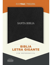 Cargar imagen en el visor de la galería, Biblia RVR 1960 Letra Gigante Piel Fabricada Negro con Índice
