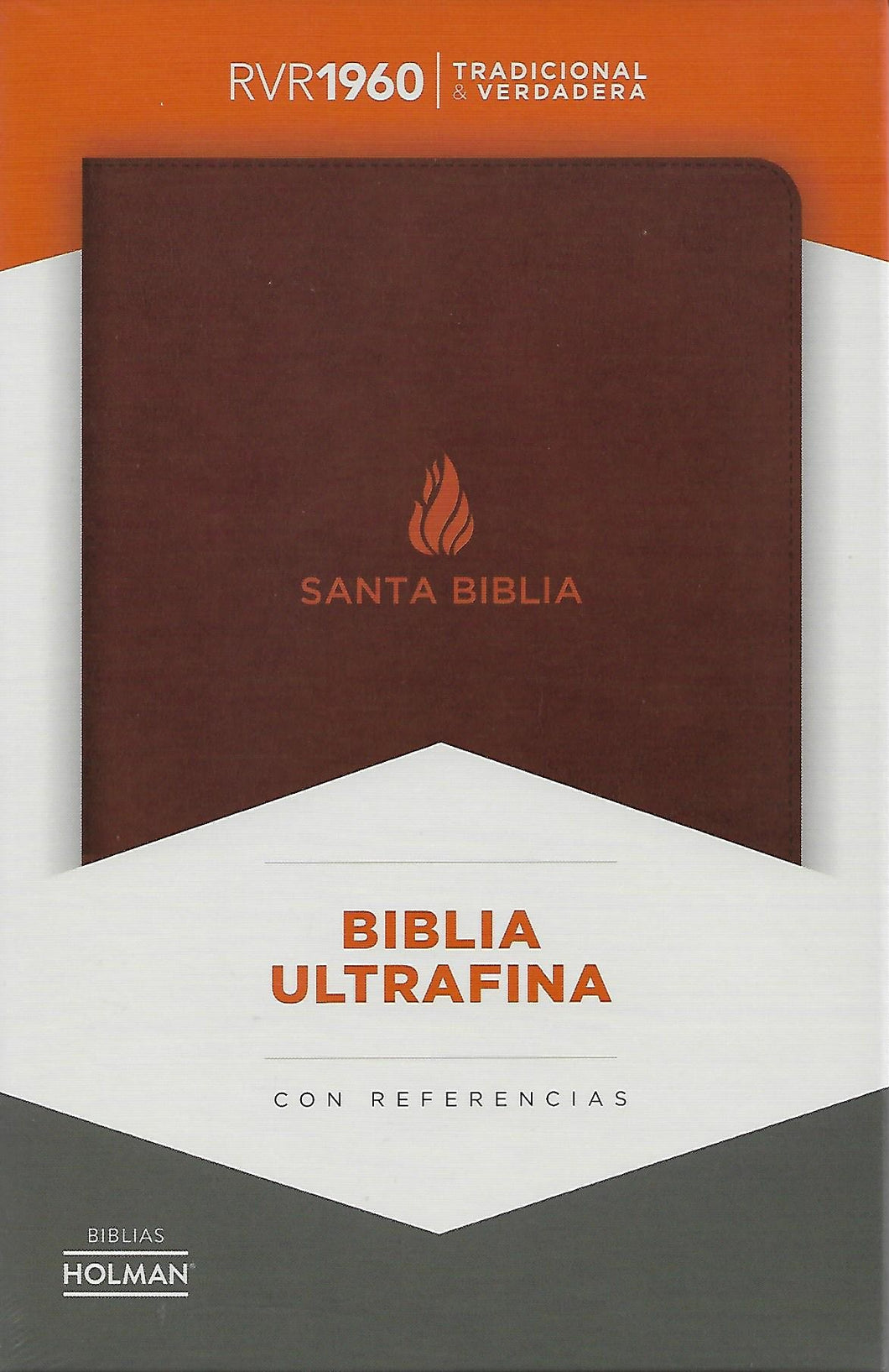 Biblia RVR 1960 Ultrafina Marrón Piel Fabricada