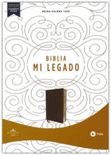 Cargar imagen en el visor de la galería, Biblia RVR 1960 Mi Legado Piel Café una Columna Interior a dos Colores
