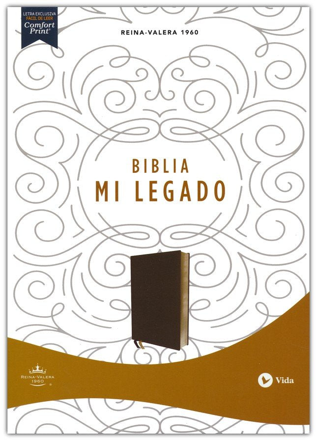 Biblia RVR 1960 Mi Legado Piel Café una Columna Interior a dos Colores