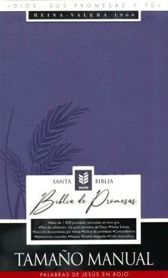 Biblia RVR 1960 de Promesas Tamaño Manual Edicion lavanda Imitación Piel