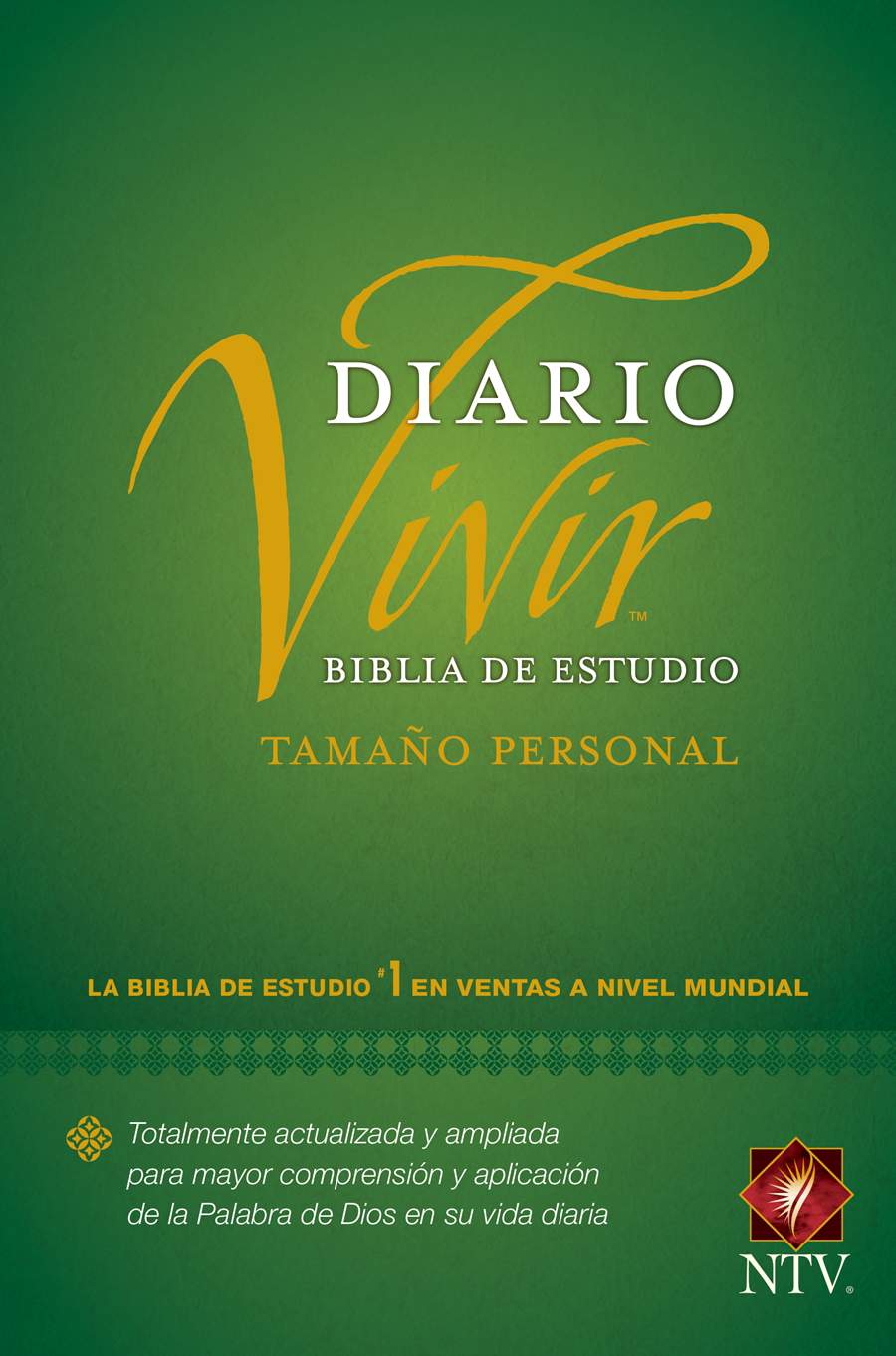 Biblia NTV de Estudio Diario Vivir Tamaño Personal Verde Tapa Dura