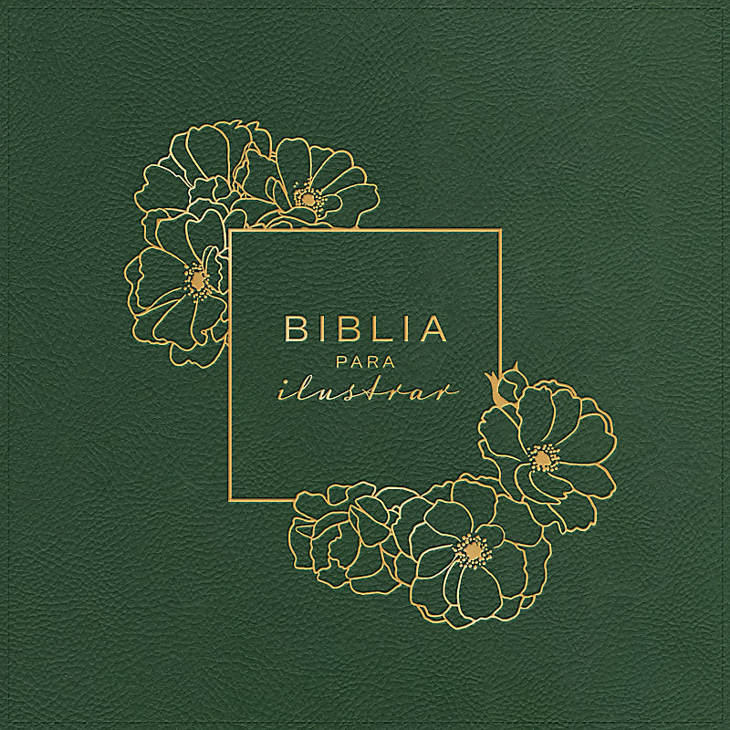 Biblia RVR 1960 para Ilustrar Verde Símil Piel