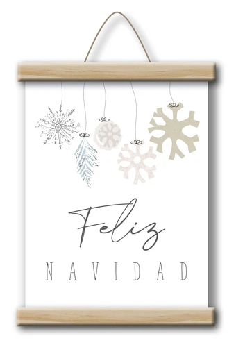 Cuadro Art Scroll Feliz Navidad