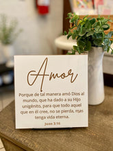 Cargar imagen en el visor de la galería, Set  4 Cuadros - Fe - Esperanza - Amor - Paz - Novedad
