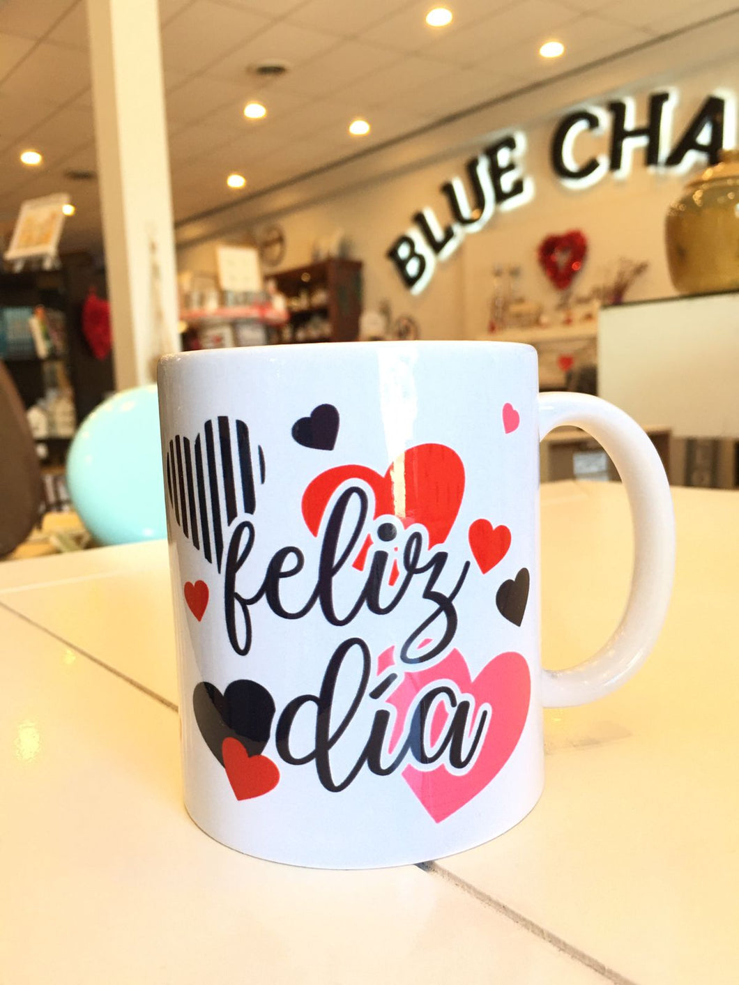 Taza - Feliz Dia - Corazones - Novedad