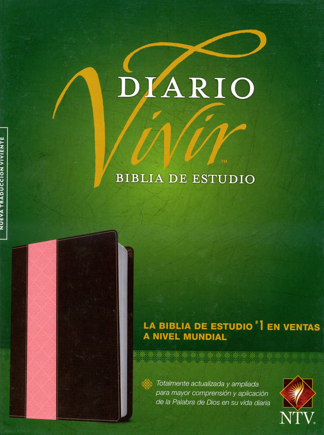 Biblia NTV de Estudio Diario Vivir Letra Grande Sentipiel Café Rosa