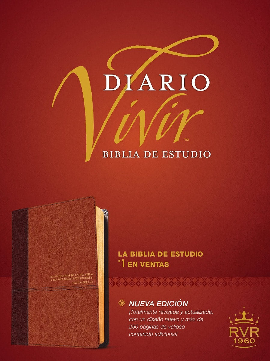 Biblia RVR 1960 de Estudio Diario Vivir Café Café Claro Sentipiel Índice