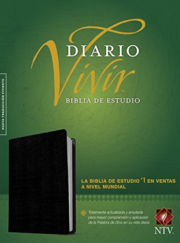 Biblia NTV de Estudio Diario Vivir Negro Piel Fabricada Índice