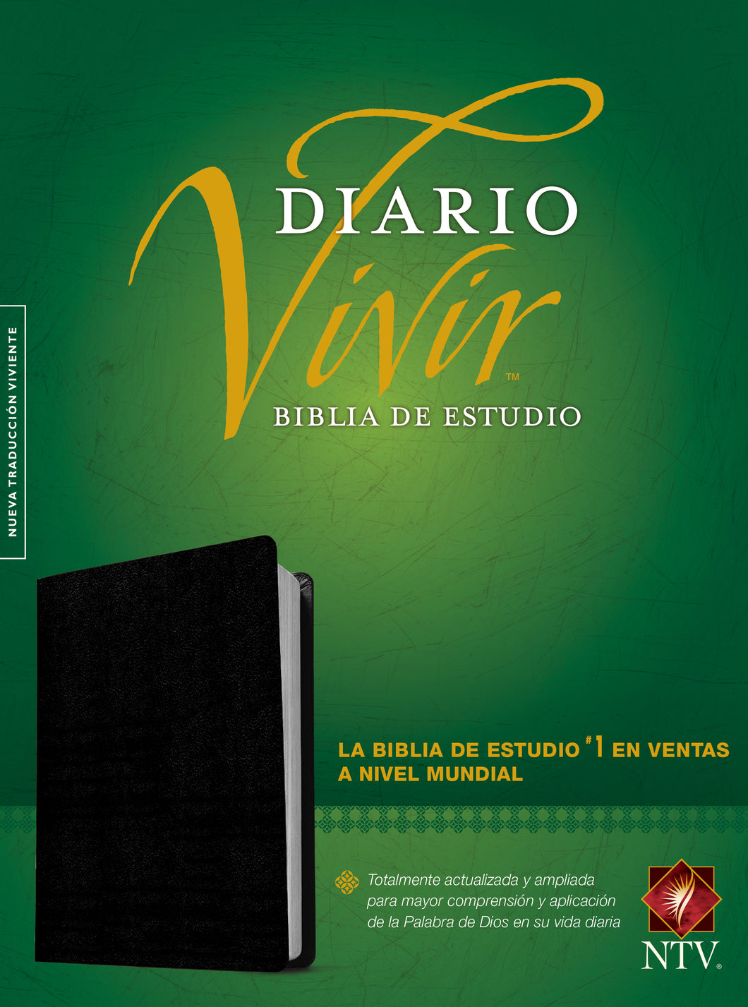 Biblia NTV de Estudio Diario Vivir Negro Piel Fabricada